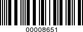 Barcode Image 00008651