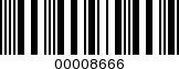 Barcode Image 00008666