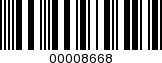 Barcode Image 00008668