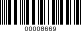 Barcode Image 00008669