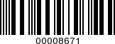Barcode Image 00008671