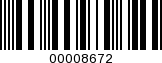Barcode Image 00008672