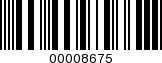 Barcode Image 00008675