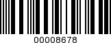Barcode Image 00008678
