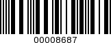 Barcode Image 00008687