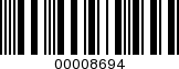 Barcode Image 00008694