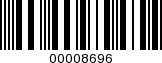 Barcode Image 00008696