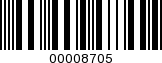 Barcode Image 00008705
