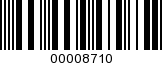 Barcode Image 00008710