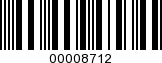 Barcode Image 00008712