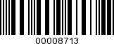 Barcode Image 00008713