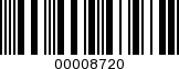 Barcode Image 00008720