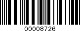 Barcode Image 00008726