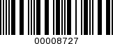 Barcode Image 00008727