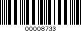 Barcode Image 00008733