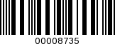Barcode Image 00008735