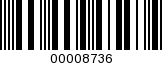 Barcode Image 00008736