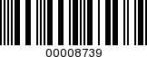 Barcode Image 00008739