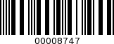 Barcode Image 00008747