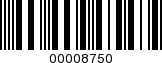 Barcode Image 00008750