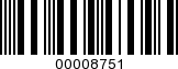 Barcode Image 00008751
