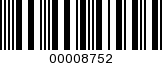 Barcode Image 00008752