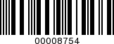 Barcode Image 00008754