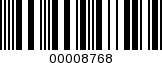 Barcode Image 00008768