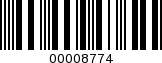 Barcode Image 00008774