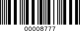 Barcode Image 00008777