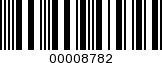 Barcode Image 00008782