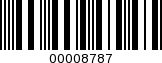Barcode Image 00008787