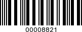 Barcode Image 00008821