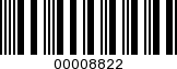 Barcode Image 00008822
