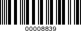 Barcode Image 00008839