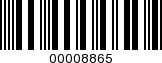 Barcode Image 00008865