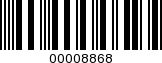 Barcode Image 00008868