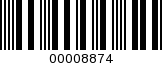 Barcode Image 00008874