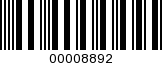 Barcode Image 00008892