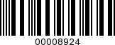 Barcode Image 00008924
