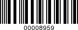 Barcode Image 00008959