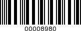 Barcode Image 00008980