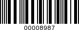 Barcode Image 00008987