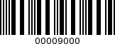 Barcode Image 00009000