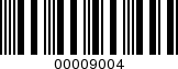 Barcode Image 00009004