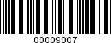 Barcode Image 00009007