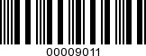 Barcode Image 00009011