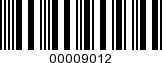 Barcode Image 00009012