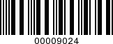Barcode Image 00009024
