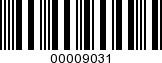 Barcode Image 00009031